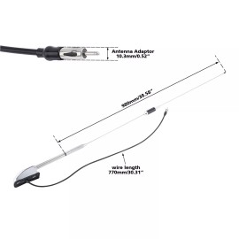 TCMT 46.8" Antenna Audio Comfort Navi Fit For Honda Goldwing GL1800 GL1500 01-17 New