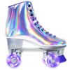 JajaHoho Roller Skates for Women, Holographic High Top Classic Rollerskates