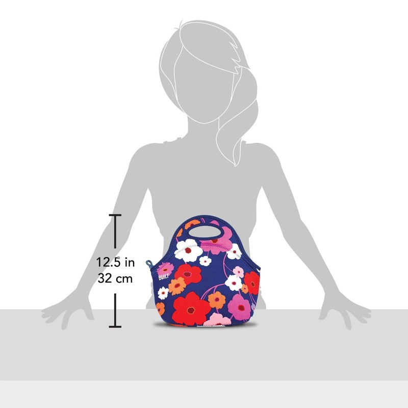 Built Gourmet Getaway Neoprene Lunch Bag - Insulated, Reusable, &