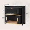 HOOBRO Bread Box, Bamboo Bread Box for Kitchen Countertop, 2