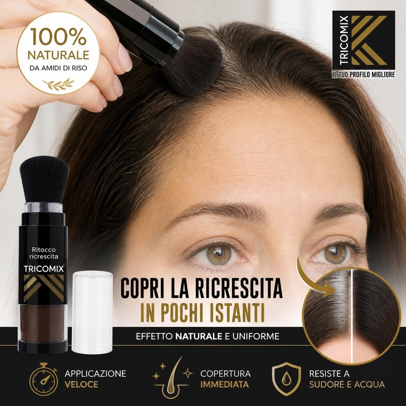Tricomix Ritok Hair Dark Brown 4 g – Covering Powder