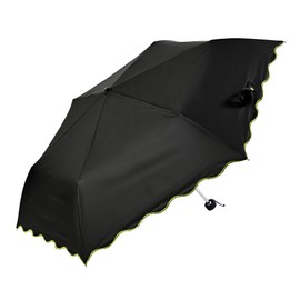 Nifty Colors 2410BK Folding Umbrella, Blackout Scala Embroidery Mini