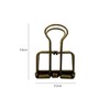 10 Pieces Metal Skeleton Binder Clip Metal Wire Foldback Clip