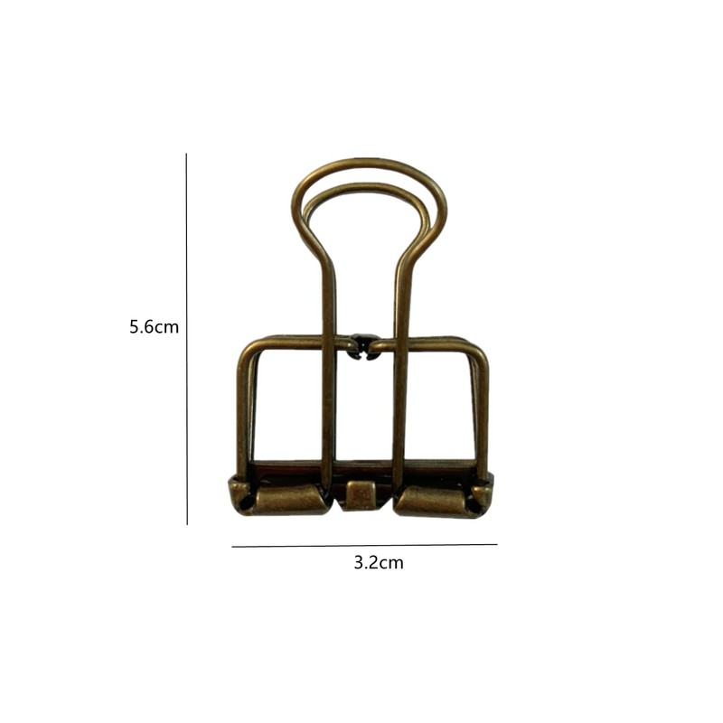 10 Pieces Metal Skeleton Binder Clip Metal Wire Foldback Clip