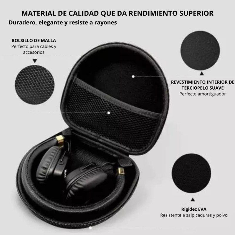 Estuchelandia Estuche Rigido Audifonos Marshall Midanc Major 2 Y 3