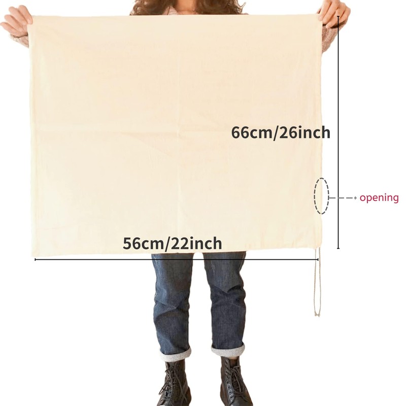 Extra Large(26"x22") Brew Bags for Home Brewing Wine, 100% Cotton
