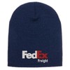 FedEx Freight Embroidered Beanie Winter Hat Red or Orange Logo