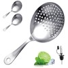 2 PCS Julep Strainer Cocktail Strainer for Drinks Stainless Steel