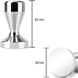 XBOGO Espresso Tamper-Premium Barista Coffee Tamper Coffee Tamper Classic Series Stainless Steel Espresso Tamper Coffee Press Tool (58MM)