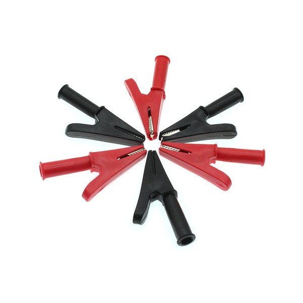 HAJXZH 3 pairs 30A Insulation Protecting Alligator Clips Crocodile Clamps