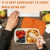 DTFMZOV 8 Pack 35 oz Meal Prep Containers 2 Compartment