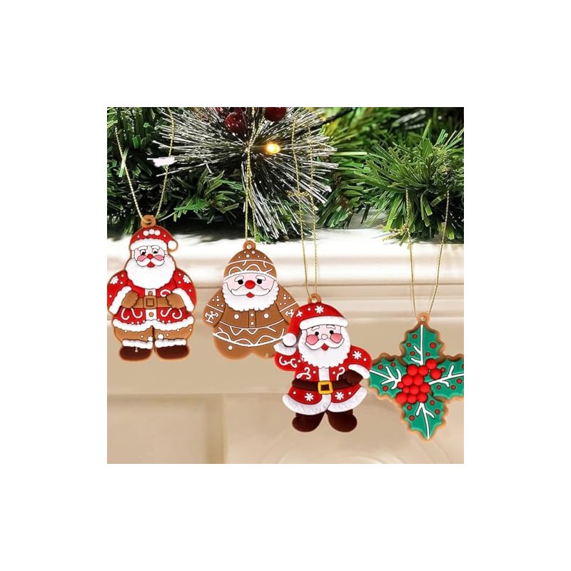 Paquete de 9 adornos de Navidad de copo de nieve