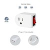 VSEER Grounded Outlet with ON/Off Switch (6 Pack), Single Power