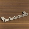 LINEA Over-The-Door Hook Rail with 6 Hooks Real Stainless Steel