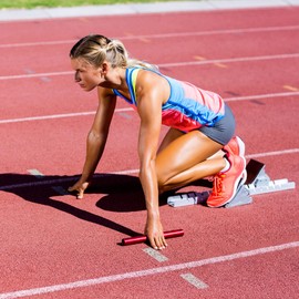 Relay Baton, Athletics Aluminum Batons Track Field Relay Batons Running Baton for Race Running and Outdoor Sports (Red)
