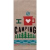 KAY DEE DESI Love Camping Chambray Tea Towel
