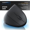 Titanwolf - Maus Vertikal Wireless - ergonomische Funk Vertikalmaus 2,4