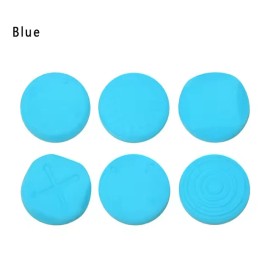 Unbranded 6 Blue Analog Stick Thumb Silicone Cap Cover Joystick Grip For PS Vita PSV 1000