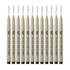 Mr. Pen- Drawing Pens for Artists, 0.3mm, 12 Pack, Black Artist pens, Micro Pens for Drawing, Ink Pens for Drawing, Sketch Pens, Micro Pen, Fineliner Pens, Bible Journaling Pens, Fine Point