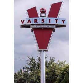 Historic Pictoric Photo - Logo Sign at The Varsity, Often Called The Varsity Grill, a Local Drive-in Restaurant That Became Somewhat of a Must-See Institution in Atlanta 16in x 24in