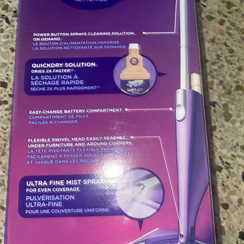 Swiffer WetJet Wood Floor Spray Mop Mopping Kit Microfiber Head