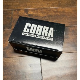 Cobra NEW Cobra 021C BOX (100) DRYWALL Wall Drillers Hollow Wall Anchors Nylon w Screw