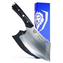 Dalstrong Mini Rocking Cleaver Knife - 6.5 inch - Gladiator Series 'R' - 7CR17MOV High Carbon Steel - Razor Sharp Kitchen Knife - Black G10 Handle - Meat Cleaver, Vegetable Knife - NSF Certified