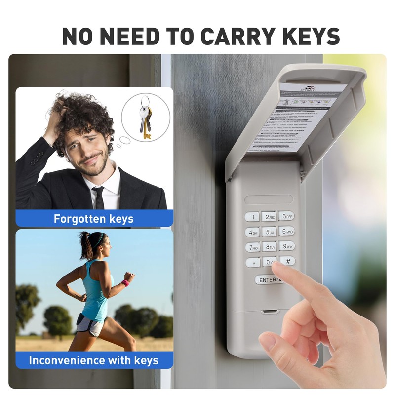 Universal Garage Door Opener Keypad, Compatible with Chamberlain LiftMaster Craftsman