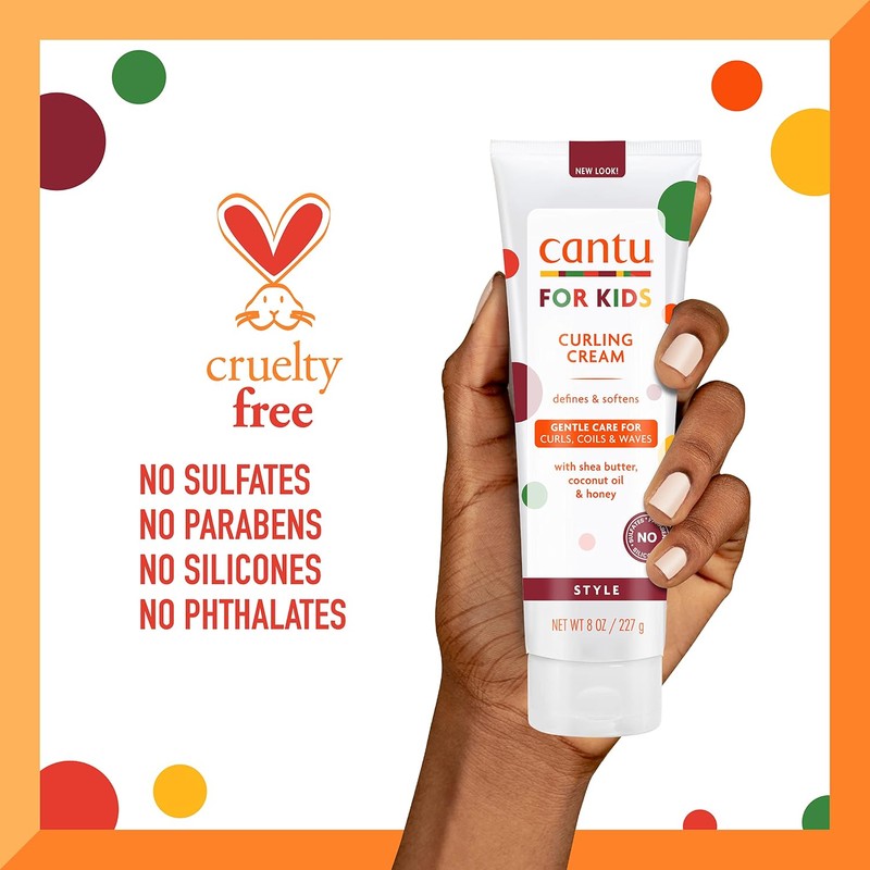 Cantu Care for Kids Crema rizadora, 8 onzas (paquete de