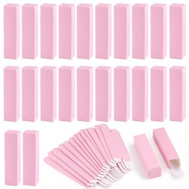 Cositina - Paquete de 100 cajas rectangulares de papel kraft de 0.8 x 0.8 x 3.3 pulgadas, caja de lápiz labial rectangular, bálsamo labial para botellas de aceite de esencia para almacenamiento de