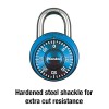 Master Lock Blue Master Lock Indoor 3 Digit Combination Padlock