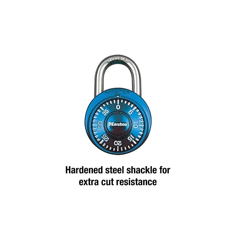 Master Lock Blue Master Lock Indoor 3 Digit Combination Padlock