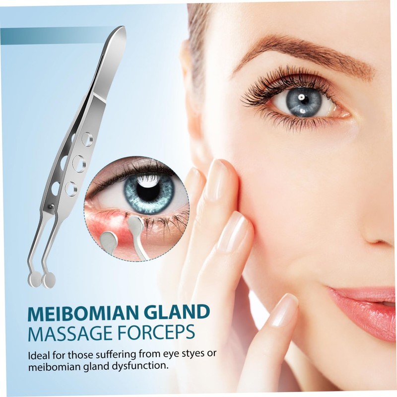 VICASKY Eyelid Tweezers for Meibomian Gland Massage Precision Eye Stye