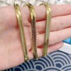 EMATU 18k Real Gold Plated Flat Snake Chain Herringbone Choker