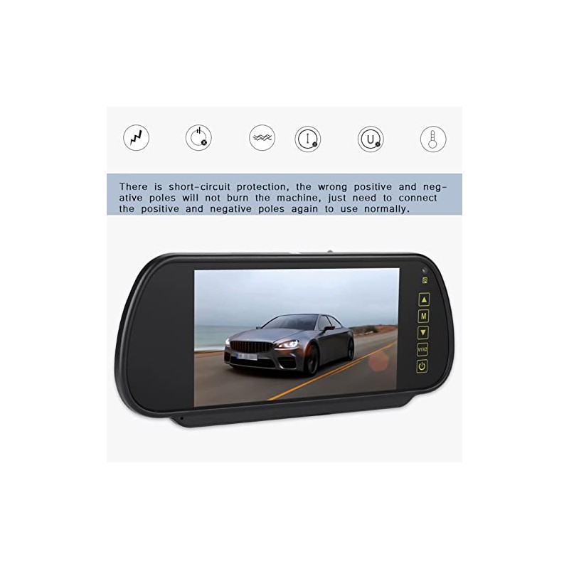 Rear View Backup Camera, 7inch LCD Display Camera Rear View