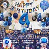 Space Party Tableware Set for 4 Years, Space Birthday Decoration,
