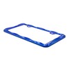 Creathome 3D Curly Wave Pattern Shining Blue License Plate Frame