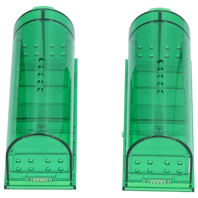 2Pcs Waterproof Mouse Trap Cage Automatic Plastic Mouse Catcher for