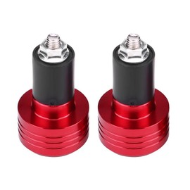 Lenkerenden für Motorrad,KIMISS Paar 22mm Universal Motorrad Lenkergewichte Aluminium Motorradgriff Lenkerenden Gewichtsausgleichsstecker(Rot)
