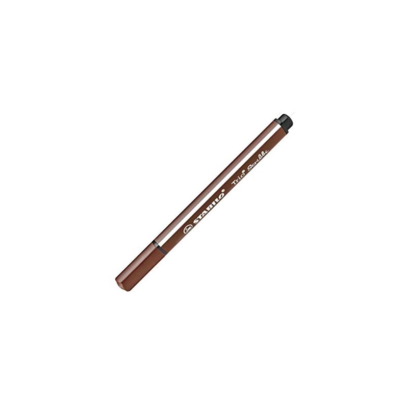STABILO Scribbi Spring Loaded Fibre Tip Nib Marker - Brown