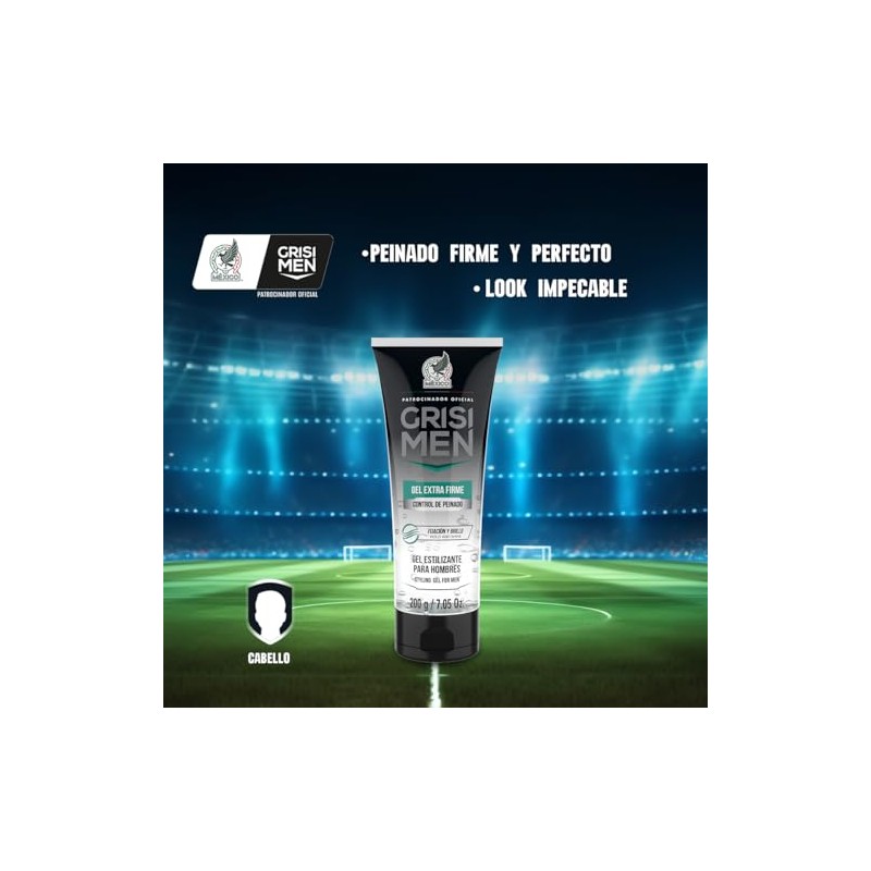 Grisi Men, Gel estilizante Extra Firme para hombre | 200