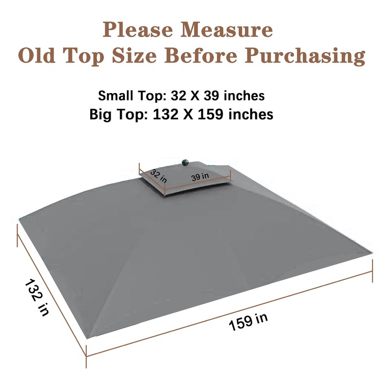 SCOCANOPY Replacement Cover Fit for 10X12 Ft Eagle Brooke Soft