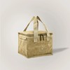 Pelli Lunch Squared Waxed Canvas Insulated Lunch Bag, Ginger