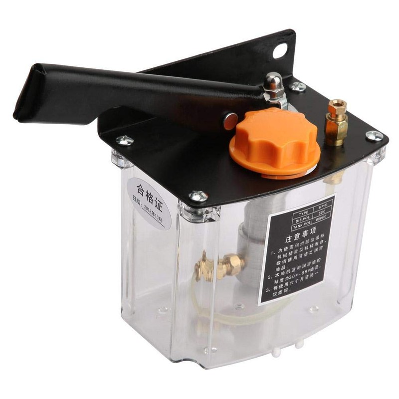Hilitand Manual Lubricating Oil Pump 650CC 4mm Right Hand Operated