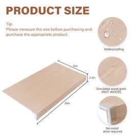 Wire Rack Covers, Shelf Covers for wire Shelving, 24*12 Inch Easy to Cut Closet Wire Shelf Covers-0.31 inch Thick(Not Wood) Moisture Resistant Durable Shelves Cover, Easy Install for Pantry, Kitchen