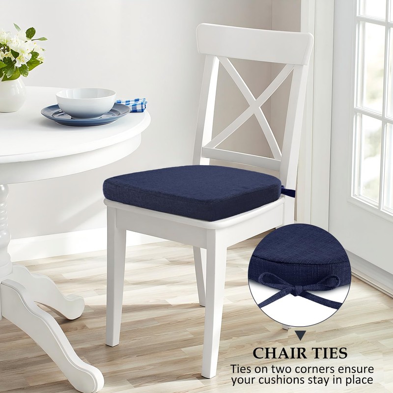 Wellsin Chair Cushions for Dining Chairs 4 Pack - Kitchen