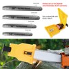 Zwini Chainsaw Sharpener with 3pcs Sharpener Stones Chainsaw Teeth Sharpener