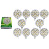 10 x 2.5 watts LED bulb warmwhite G4 12V AC/DC