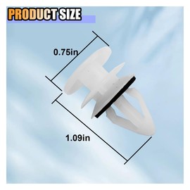 Car Door Trim Panel Retainer Clip, OEM#11519031 Auto Universal Door Panel Bumper Trim Moulding Clamps Plastic Clip Fasteners, Compatible with Most Cars (60PCS)