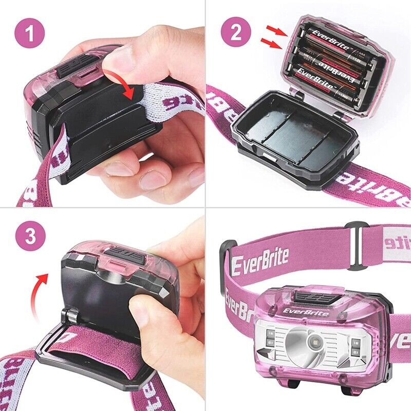 EverBrite Headlamp 2 Pack with Red Light and Memory Function